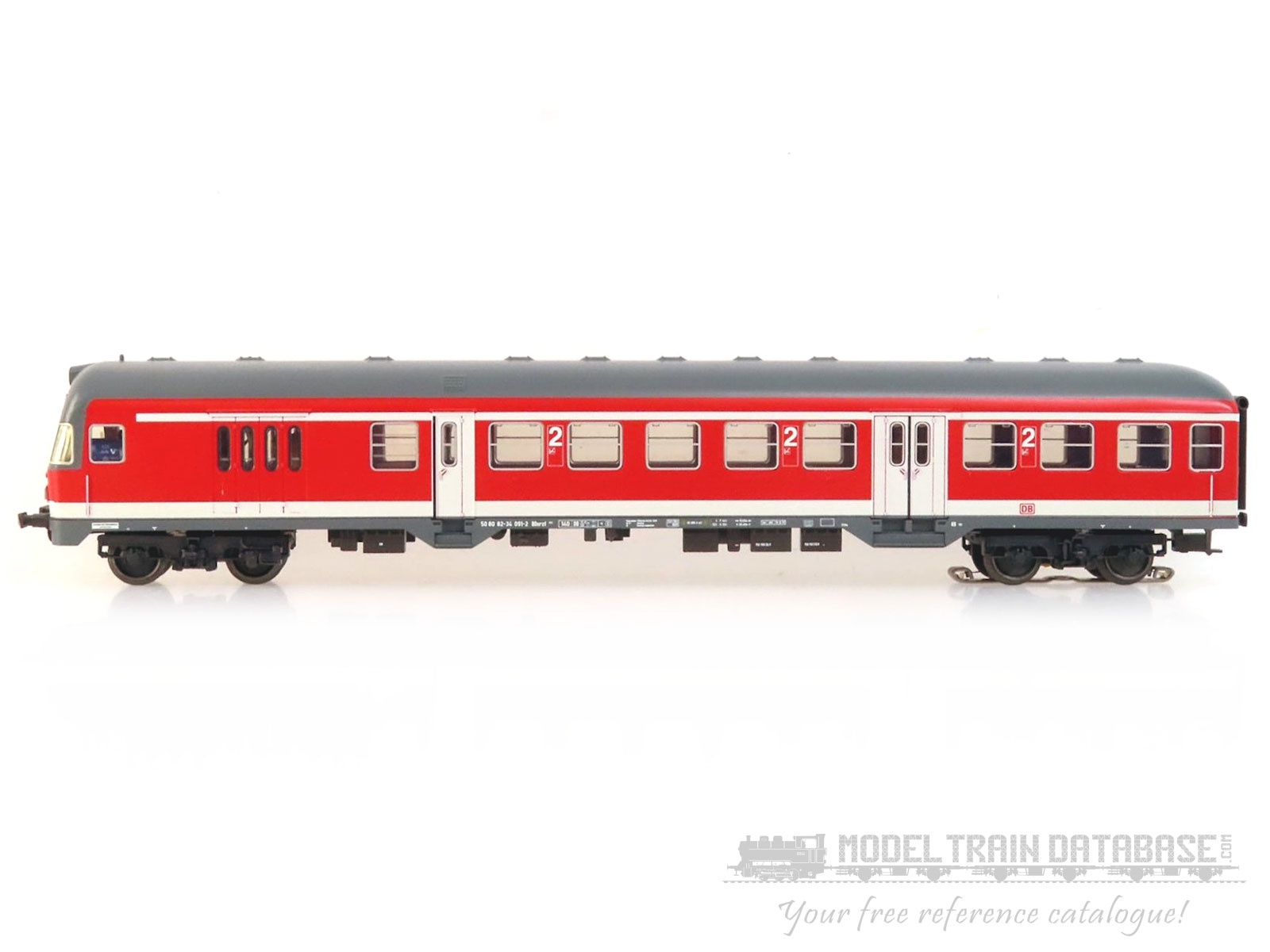 Passenger commuter car with Control Cab 2nd class Type BDnzf - DB